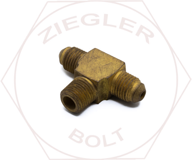 3/16T X 1/8P SAE 45° FLARE MALE BRANCH TEE BRASS