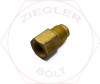 5/8T X 1/2P SAE 45° FLARE FEMALE CONNECTOR BRASS