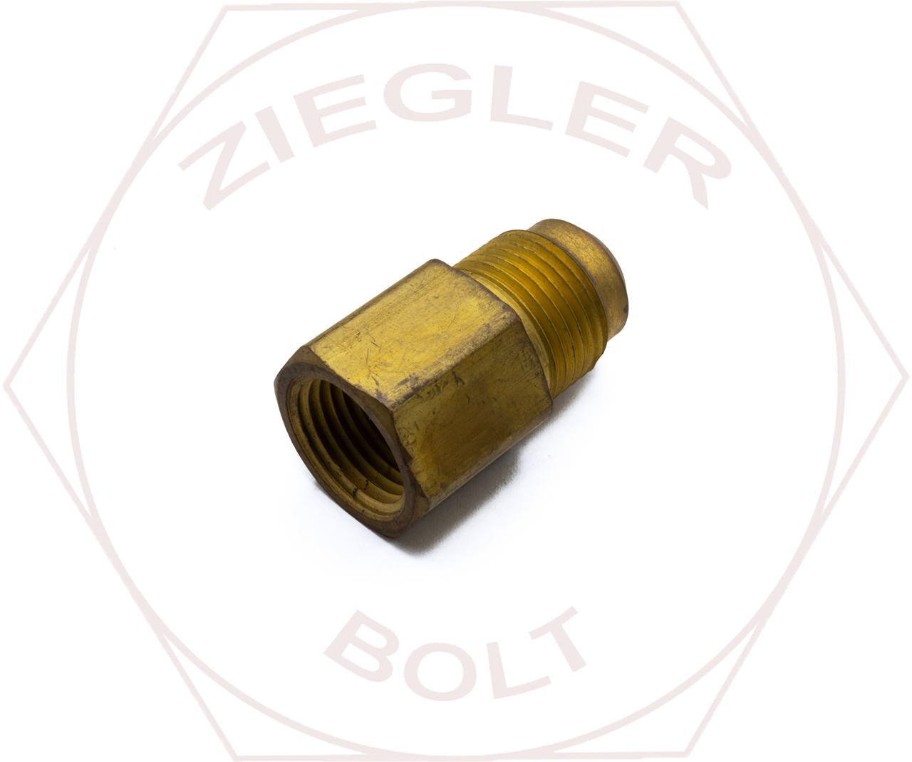 5/8T X 1/2P SAE 45° FLARE FEMALE CONNECTOR BRASS
