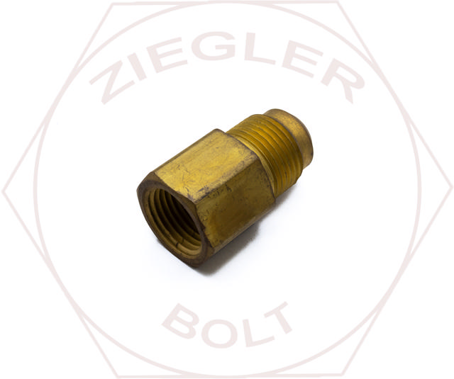 5/8T X 1/2P SAE 45° FLARE FEMALE CONNECTOR BRASS