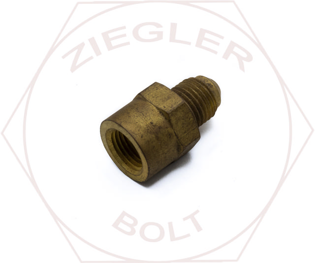 3/16T X 1/8P SAE 45° FLARE FEMALE CONNECTOR BRASS