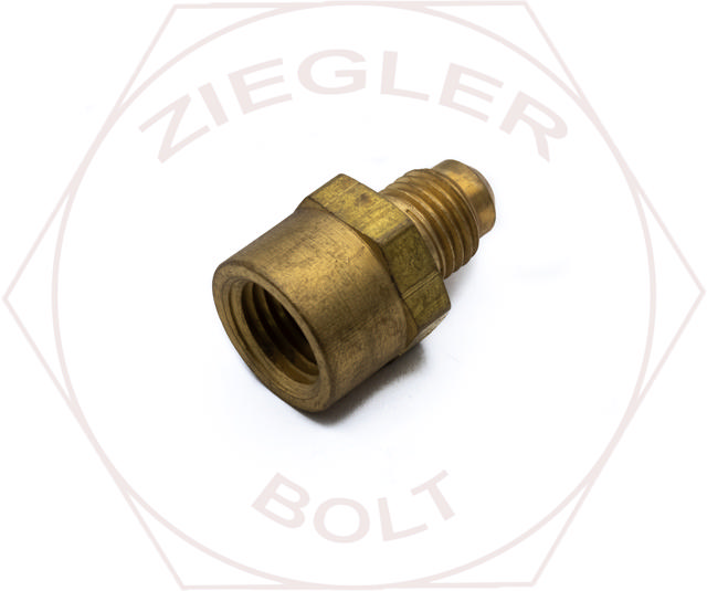 1/4T X 1/4P SAE 45° FLARE FEMALE CONNECTOR BRASS
