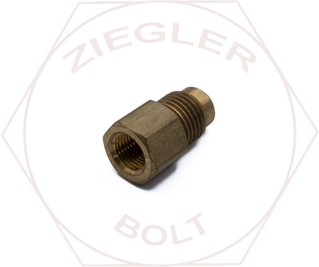 5/16T X 1/8P SAE 45° FLARE FEMALE CONNECTOR BRASS