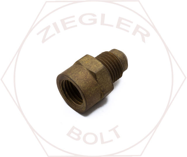 5/16R X 1/4P SAE 45° FLARE FEMALE CONNECTOR BRASS