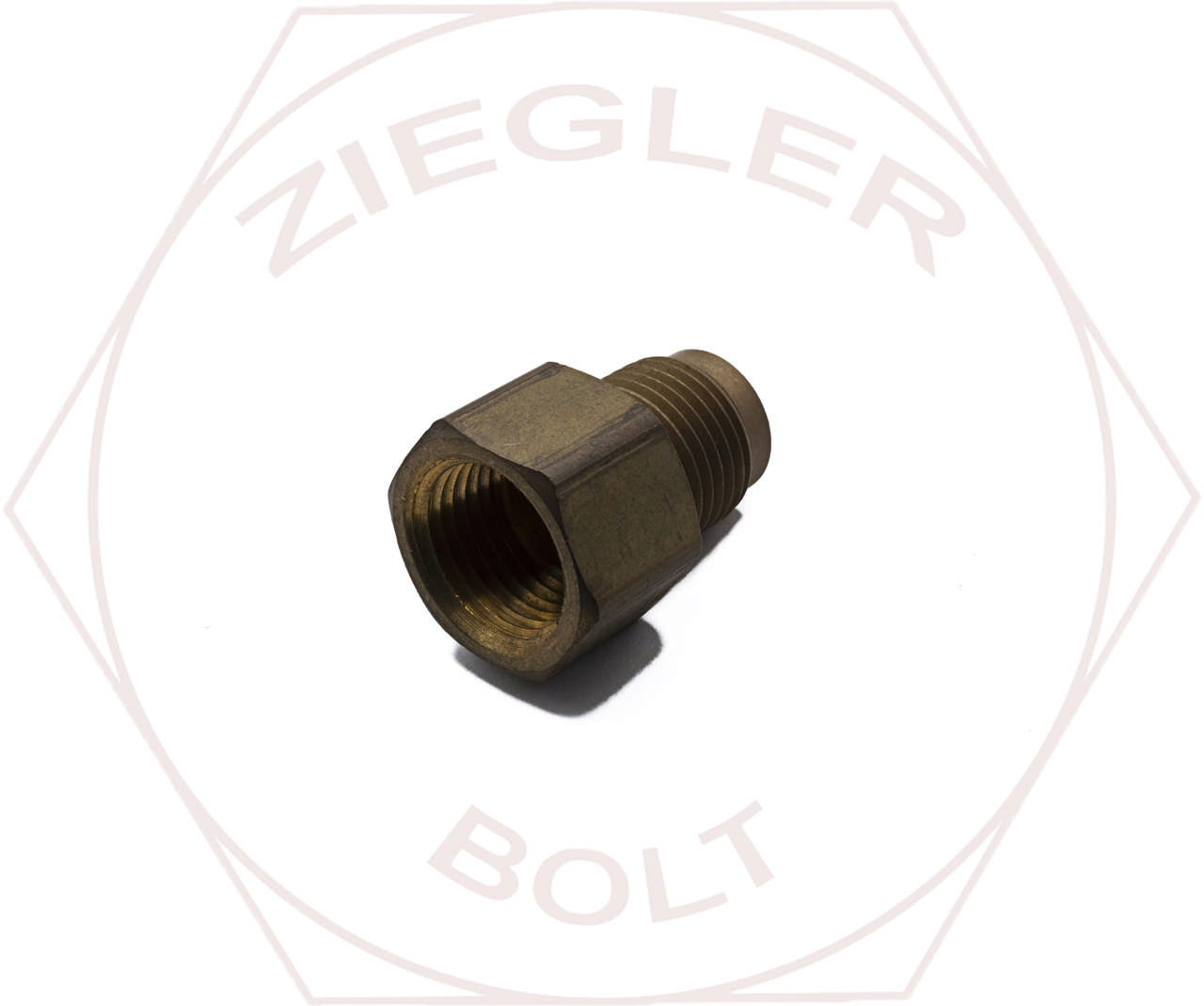 3/8T X 3/8P SAE 45° FLARE FEMALE CONNECTOR BRASS