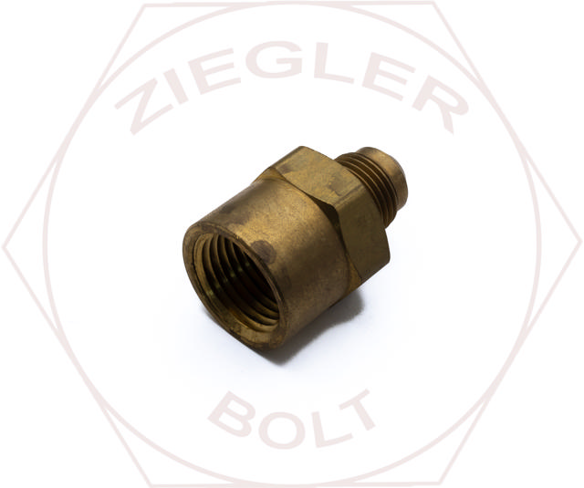 3/8T X 1/2P SAE 45° FLARE FEMALE CONNECTOR BRASS