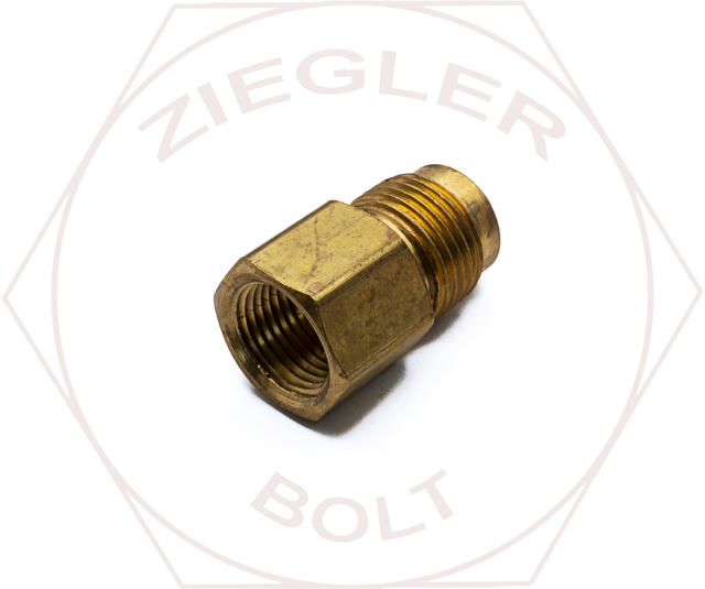 1/2T X 3/8P SAE 45° FLARE FEMALE CONNECTOR BRASS