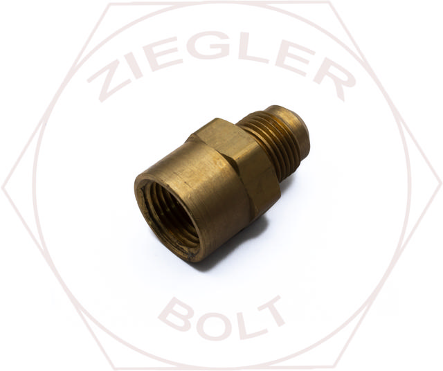 1/2T X 1/2P SAE 45° FLARE FEMALE CONNECTOR BRASS