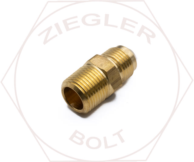 3/8T X 3/8 45° FLARE MALE CONNECTOR BRASS