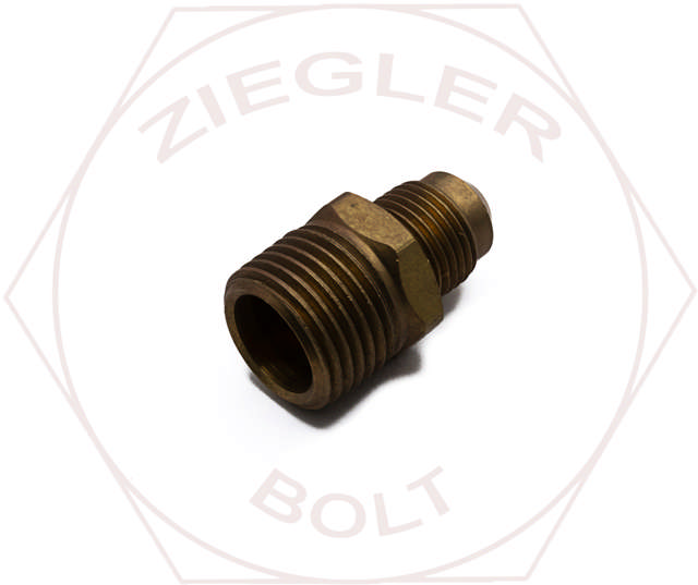 3/8T X 1/2 45° FLARE MALE CONNECTOR BRASS