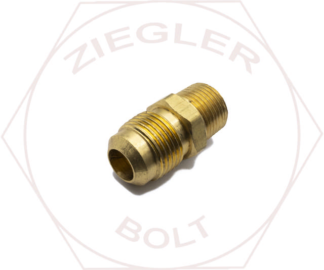1/2T X 3/8 45° FLARE MALE CONNECTOR BRASS