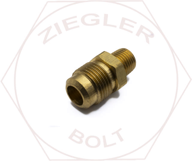 1/2T X 1/4 45° FLARE MALE CONNECTOR BRASS