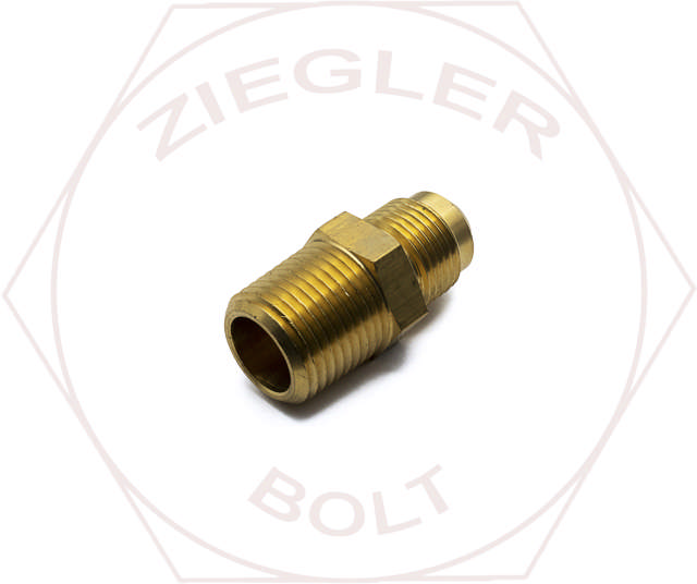 1/2T X 1/2 45° FLARE MALE CONNECTOR BRASS