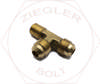 3/8T X 1/4P SAE 45° FLARE MALE RUN TEES BRASS
