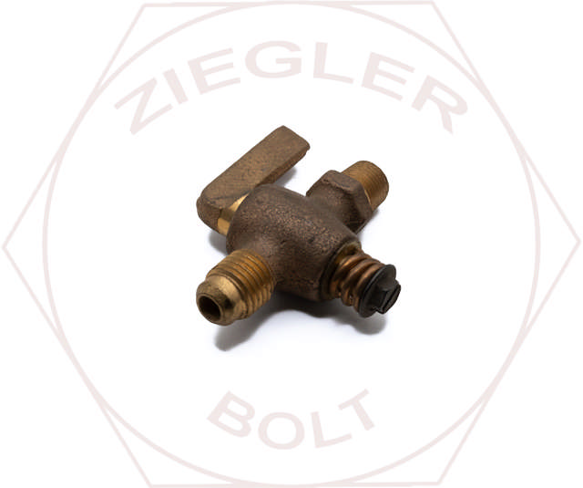 1/4T X 1/8P S.A.E STRAIGHTWAY SHUT-OFF VALVE BRASS