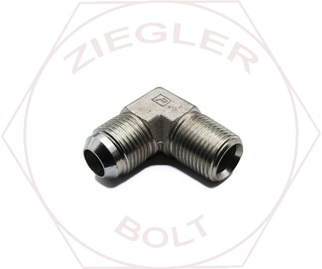 5/8T X 1/2NPT 90° MALE ELBOW STEEL JIC 37° FLARE