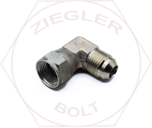 1/2T 37° JIC FLARE 90° ELBOW STEEL