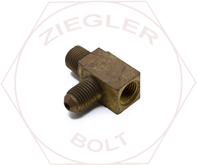 3/16T X 1/8P SAE 45° FLARE ADAPTER TEE BRASS