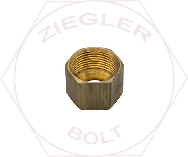 7/16 COMPRESSION NUT BRASS