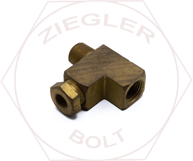 3/16T X 1/8P THREADED SLEEVE ADAPTER TEE BRASS
