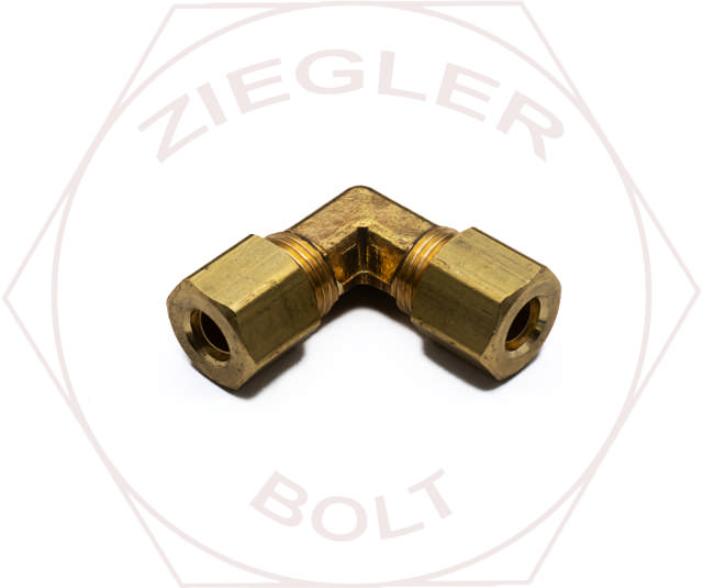 1/4T COMPRESSION UNION ELBOW BRASS