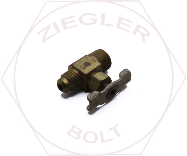 1/4X1/4 SAE STRAIGHTWAY SHUTOFFVALVE BRASS ST HAND