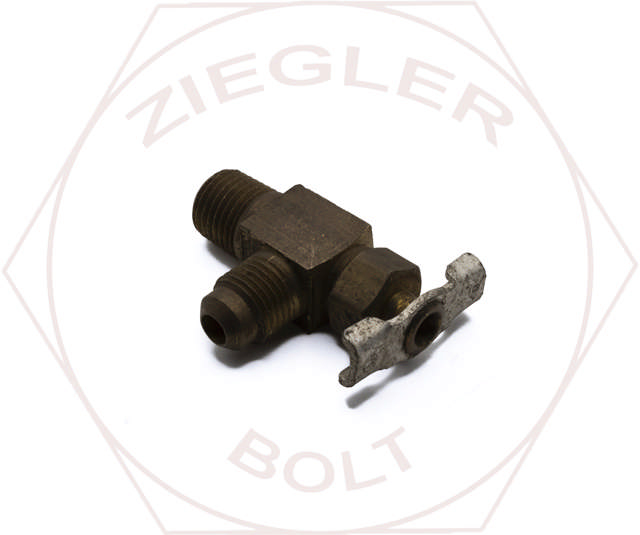 5/16T X 1/4P SAE ANGLE SHUT-OFF VALVE BRASS