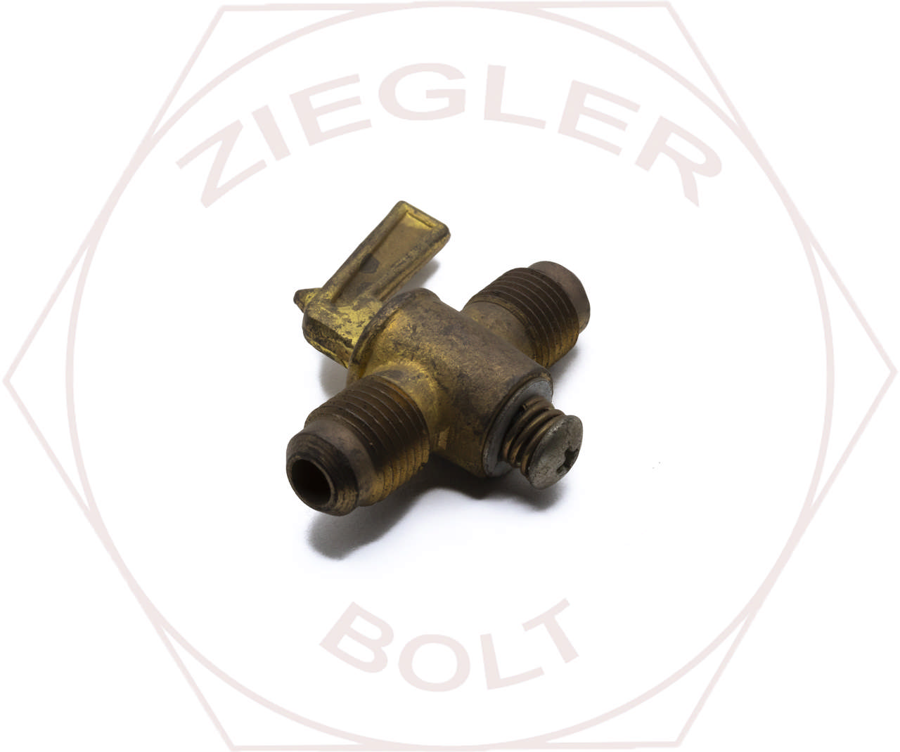 5/16T SAE DOUBLE SHUT-OFF VALVE BRASS