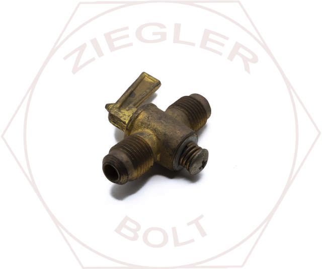 5/16T SAE DOUBLE SHUT-OFF VALVE BRASS