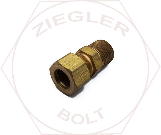 1/2T X 3/8P SELFALIGN MALE CONNECTOR BRASS