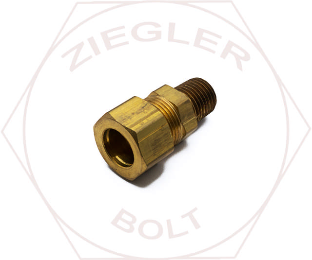 1/2T X 1/4P SELFALIGN MALE CONNECTOR BRASS