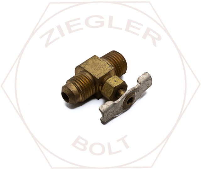 5/16X1/4 SAE STRAIGHTWAY SHUTOFF VALVE BRASS(ST HA