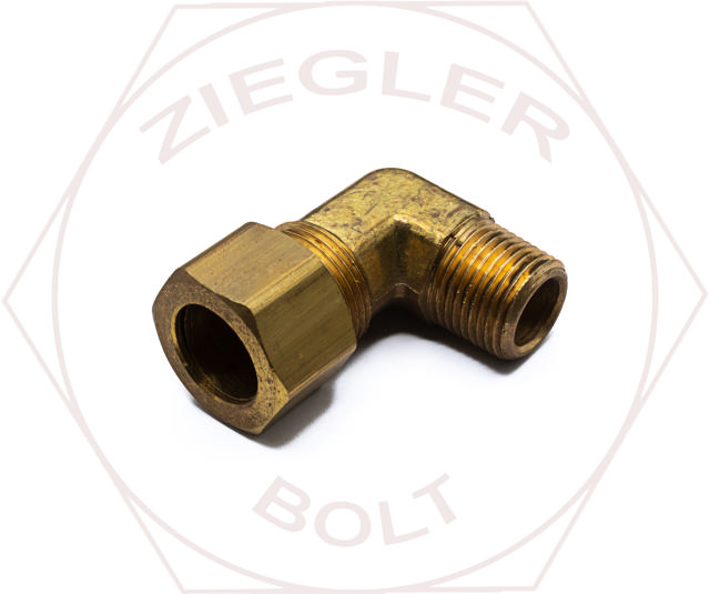 5/8T X 3/8P COMPRESSION MALE ELBOW BRASS