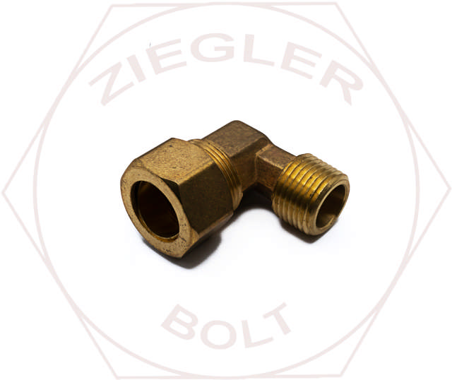 3/4T X 1/2P COMPRESSION MALE ELBOW BRASS