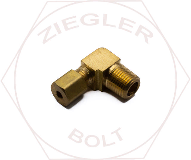 1/8T X 1/8P COMPRESSION MALE ELBOW BRASS