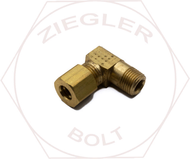 1/4T X 1/8P COMPRESSION MALE ELBOW BRASS