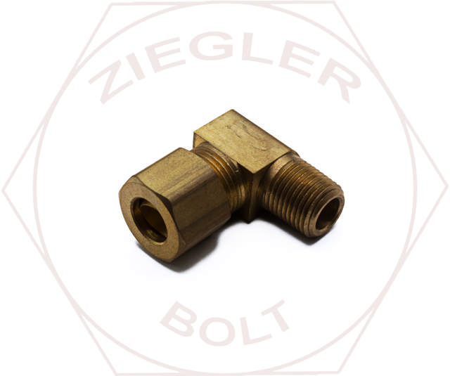 5/16T X 1/8P COMPRESSION MALE ELBOW BRASS