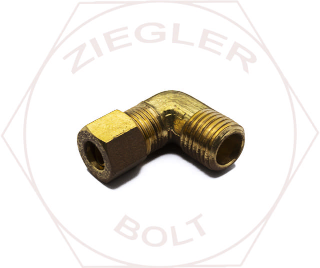 5/16T X 1/4T COMPRESSION MALE ELBOW BRASS