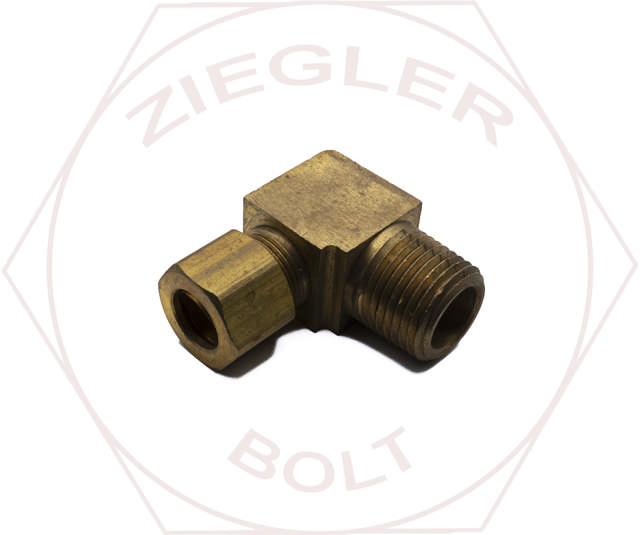 1/2T X 1/2P COMPRESSION MALE ELBOW BRASS