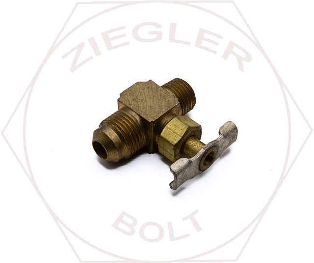 3/8X1/4 SAE STRAIGHTWAY SHUTOFF VALVE BRASS(ST HAN