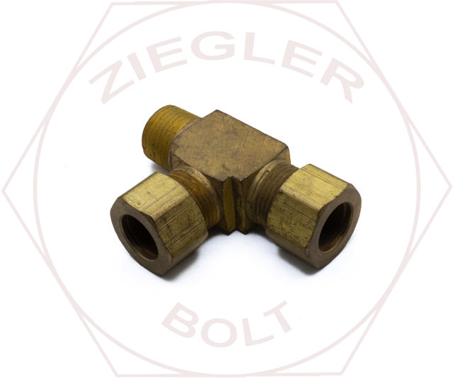 1/2 X 3/8 SELFALIGN MALE RUN TEES BRASS
