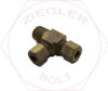 1/4T X 1/4P COMPRESSION MALE RUN TEE BRASS