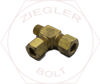 5/16T X 1/8P COMPRESSION MALE RUN TEE BRASS