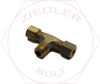 3/16T X 1/8P COMPRESSION MALE BRANCH TEE BRASS
