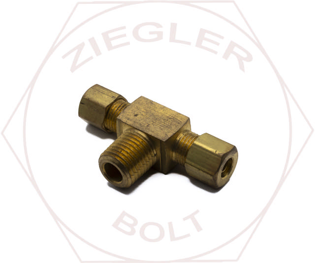 5/16T X 1/8P COMPRESSION MALE BRANCH TEE BRASS