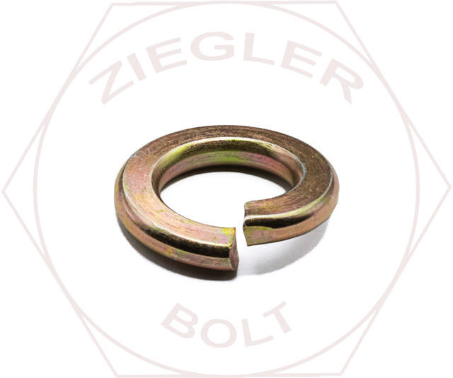 3/8 SPLIT LOCK WASHER GR 8 ZINC/YELLOW