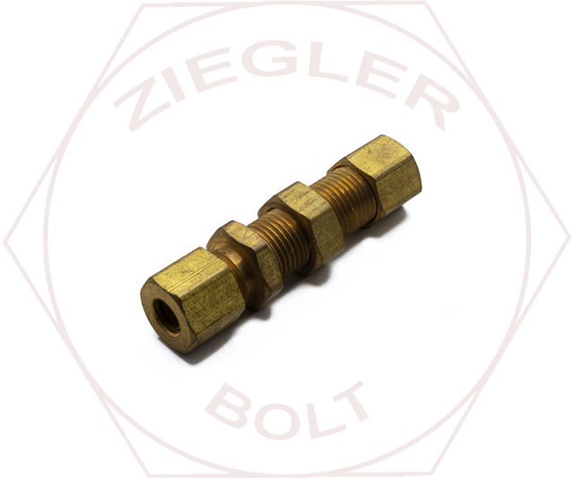 1/4T COMPRESSION BULKHEAD UNIONS BRASS