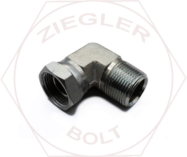 1-11-1/2 STEEL 90° SWIVEL ADAPTER ELBOW