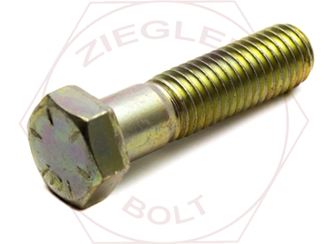 Picture of 1/2-13 X 3-3/4 HEX CAP SCREW GR 8 ZINC/YELLOW