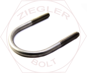 Picture of 1/2 X 21-7/8 CC X 25 OAL 3-1/4 THRD 18-8 SS U-BOLT